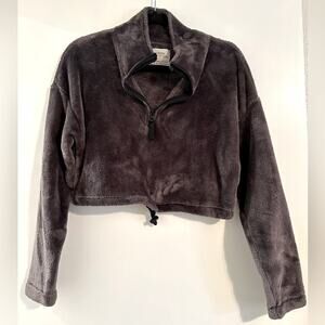 Urban Outfitters Fleece Crop Top Shirt